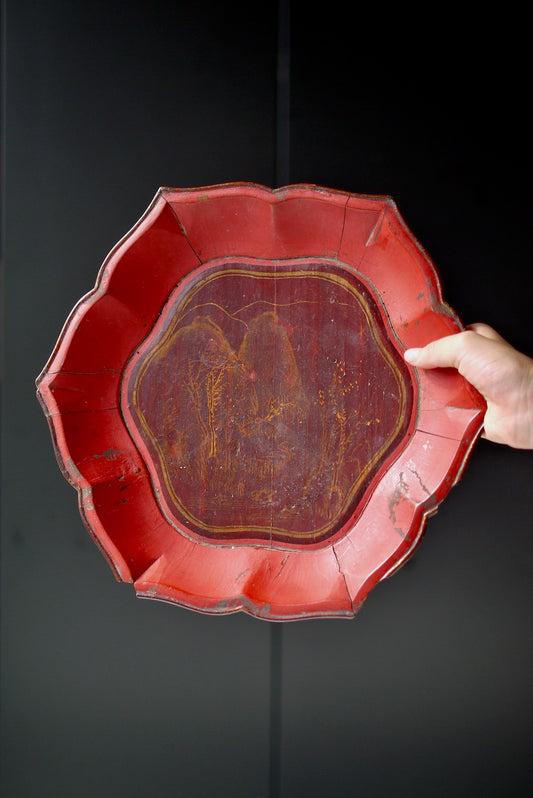 Vintage Lacquer Wood Artwork