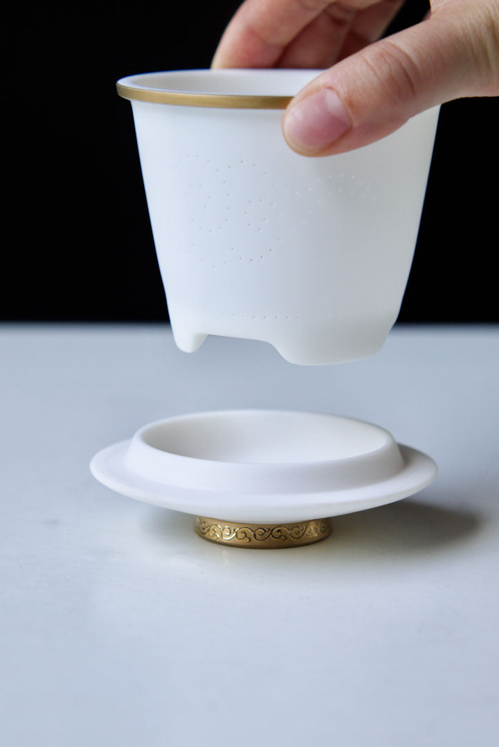 Gorgeous Morden Dehua Jade Blanc De Chine Porcelain Tea Cup Mug|Best Ceramics