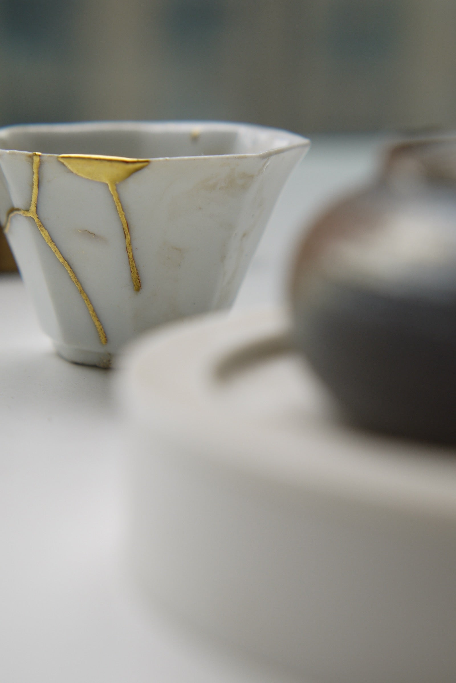 Kintsugi Wabisabi Blanc De Chine Teacup Dehua Porcelain|Best Ceramics