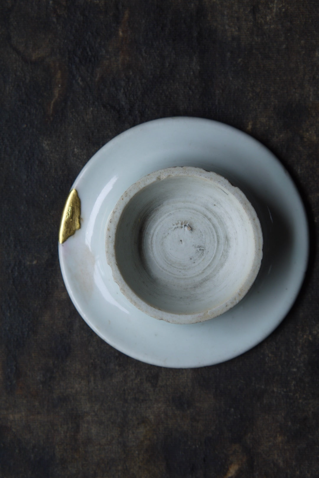 Kintsugi Repaired Wabisabi Vintage Dehua Porcelain Pot Support-Best Ceramics