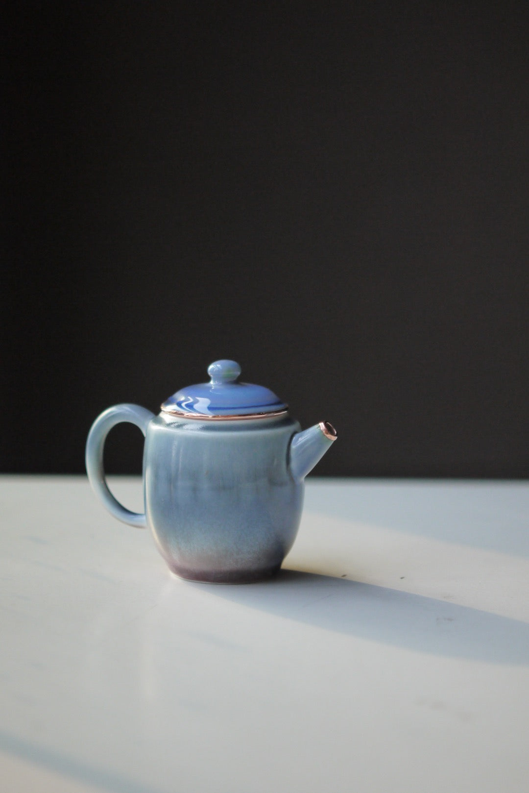 Dehua Blue Glaze Crackled Wabisabi Style Gongfu Teapot Best Ceramics