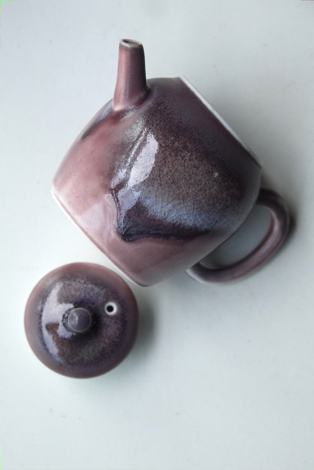 Dehua Purple Glaze Crackled Wabisabi Style Gongfu Teapot Best Ceramics