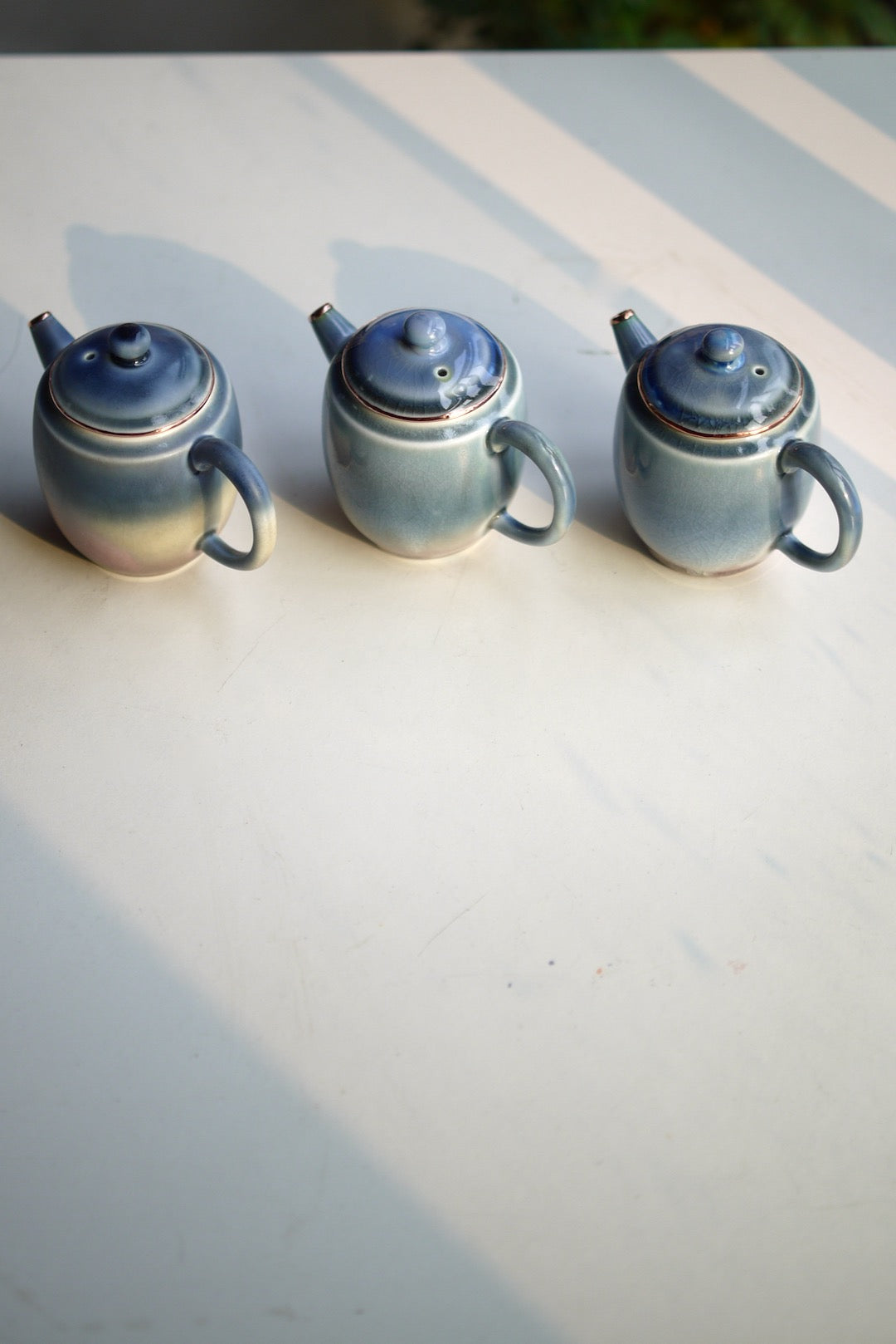 Dehua Blue Glaze Crackled Wabisabi Style Gongfu Teapot Best Ceramics