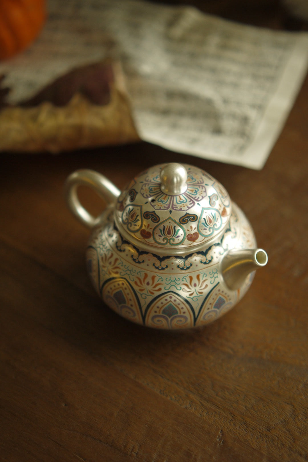 Elegant Classical Silver Teapot