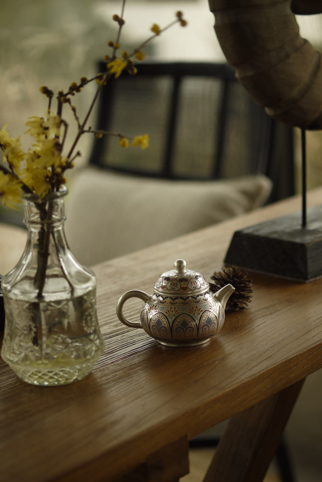 Elegant Classical Silver Teapot