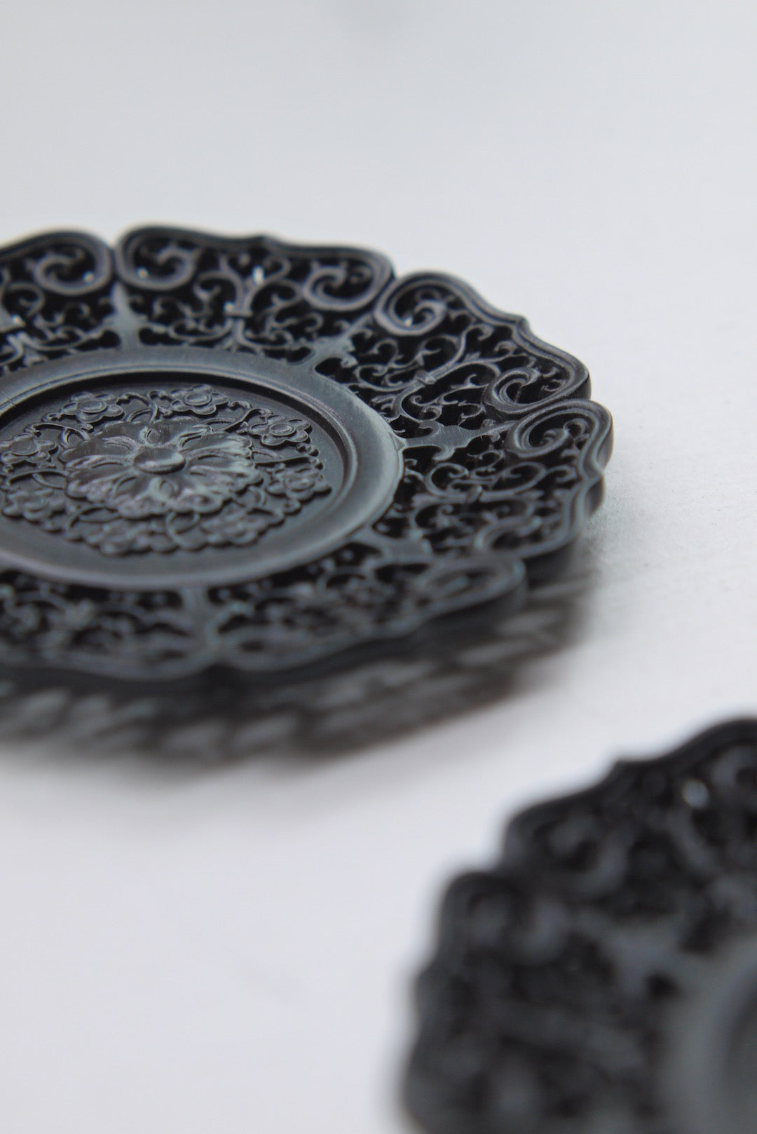 Hand-carved Wood Tea Tray