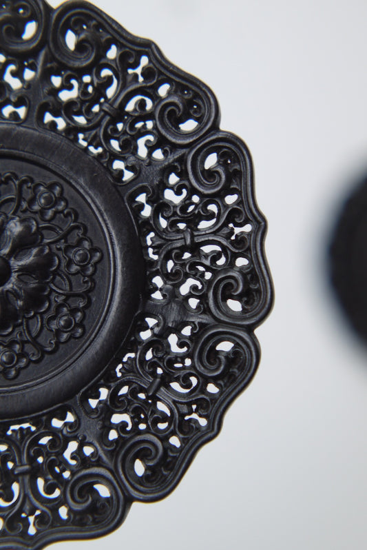 Hand-carved Wood Tea Tray