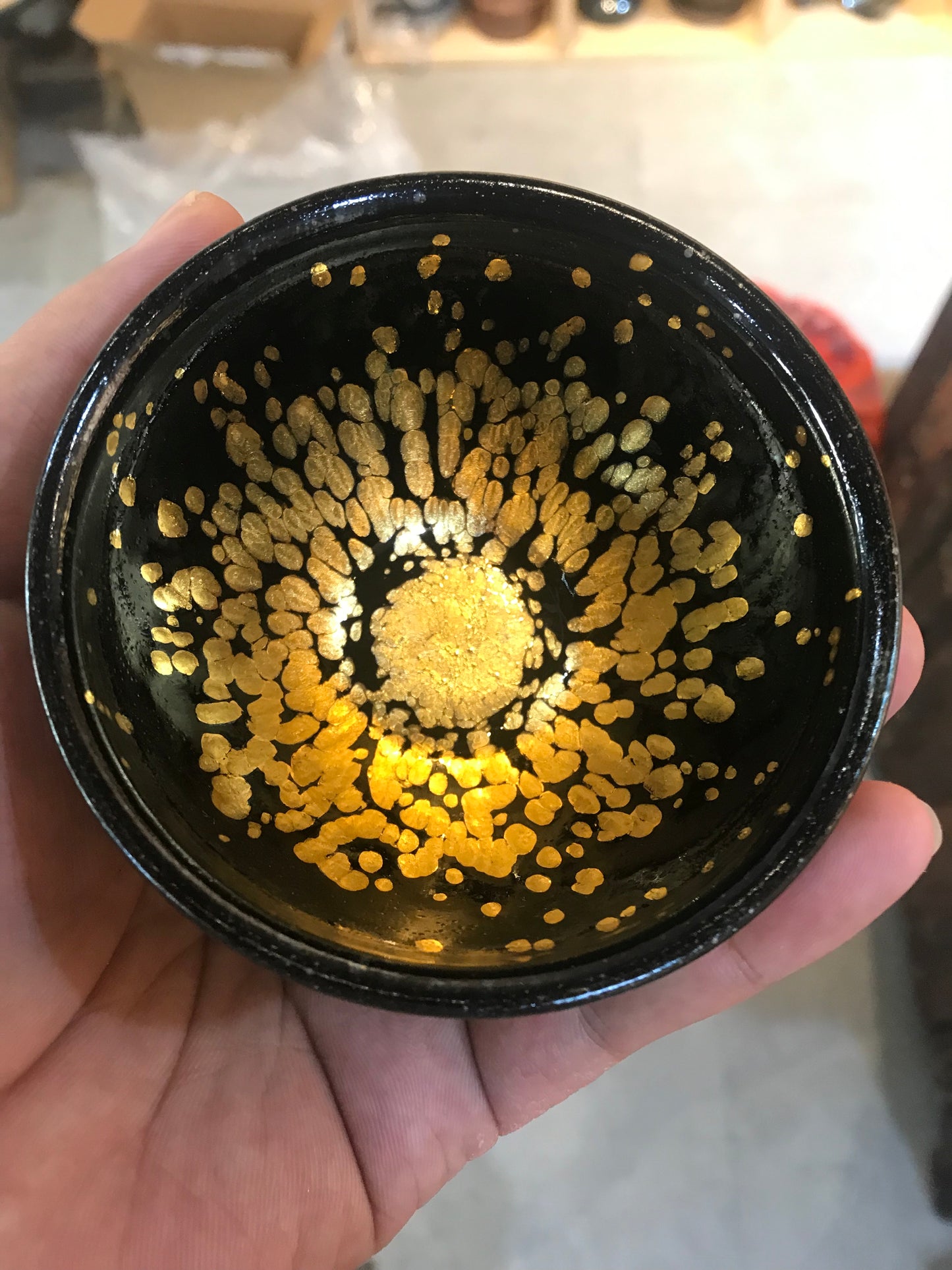 Golden And Black Jian Ware Tenmoku Cup China Traditional|Best Ceramics