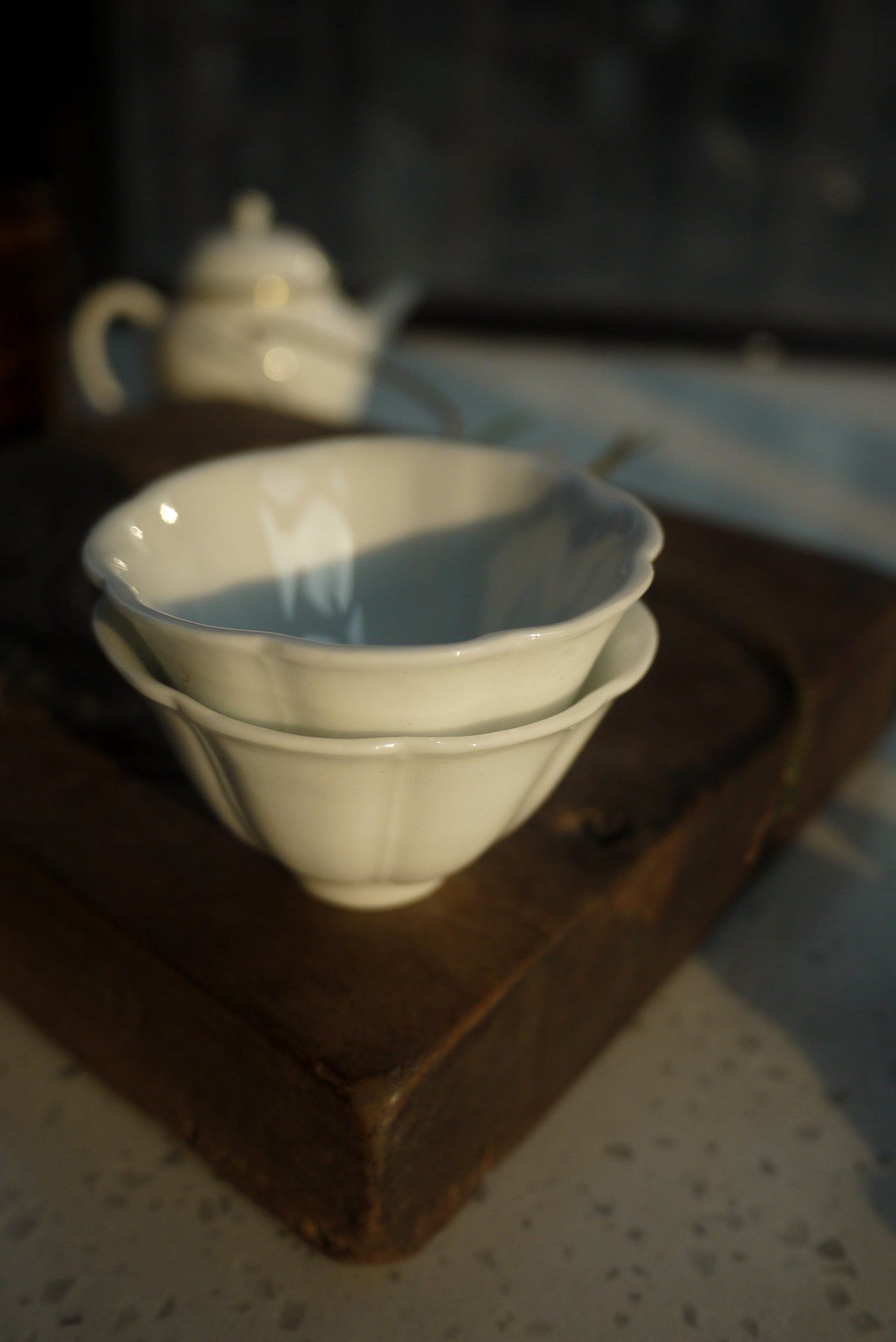 Vintage Style Melon Hand Sculpted Chinese Gongfu Teacup|Best Ceramics