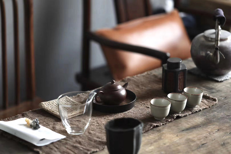 Handmade of Vintage Gongfu Tea Tray With Bamboo And Tin|Best Ceramics