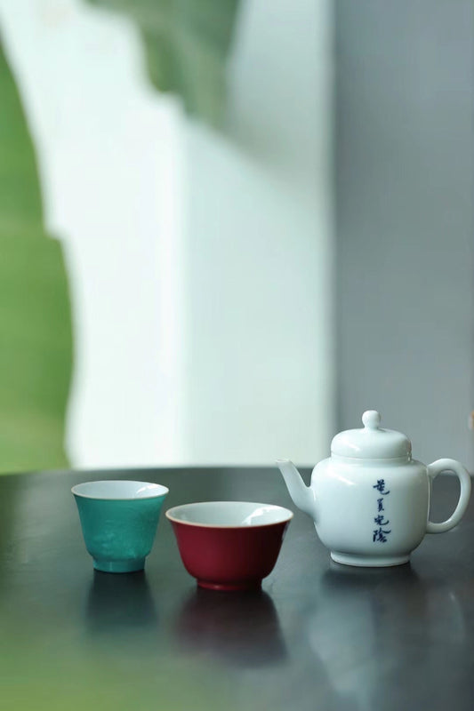 Handmade Vintage Style Chinese Painting Gongfu Teapot Set|Best Ceramics