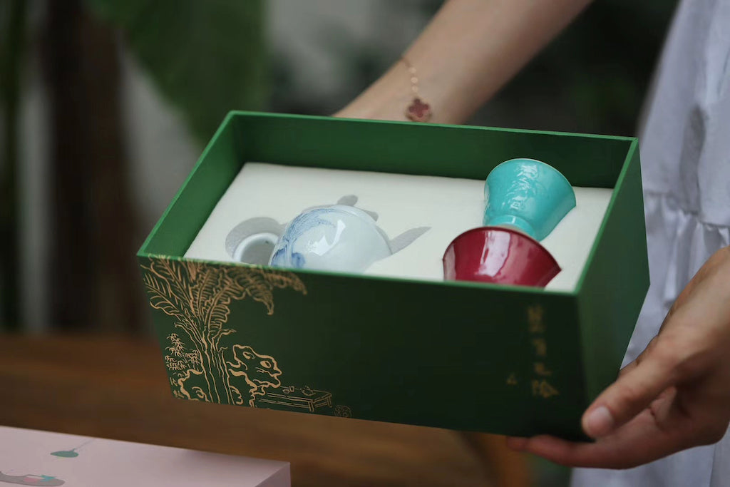 Handmade Vintage Style Chinese Painting Gongfu Teapot Set|Best Ceramics