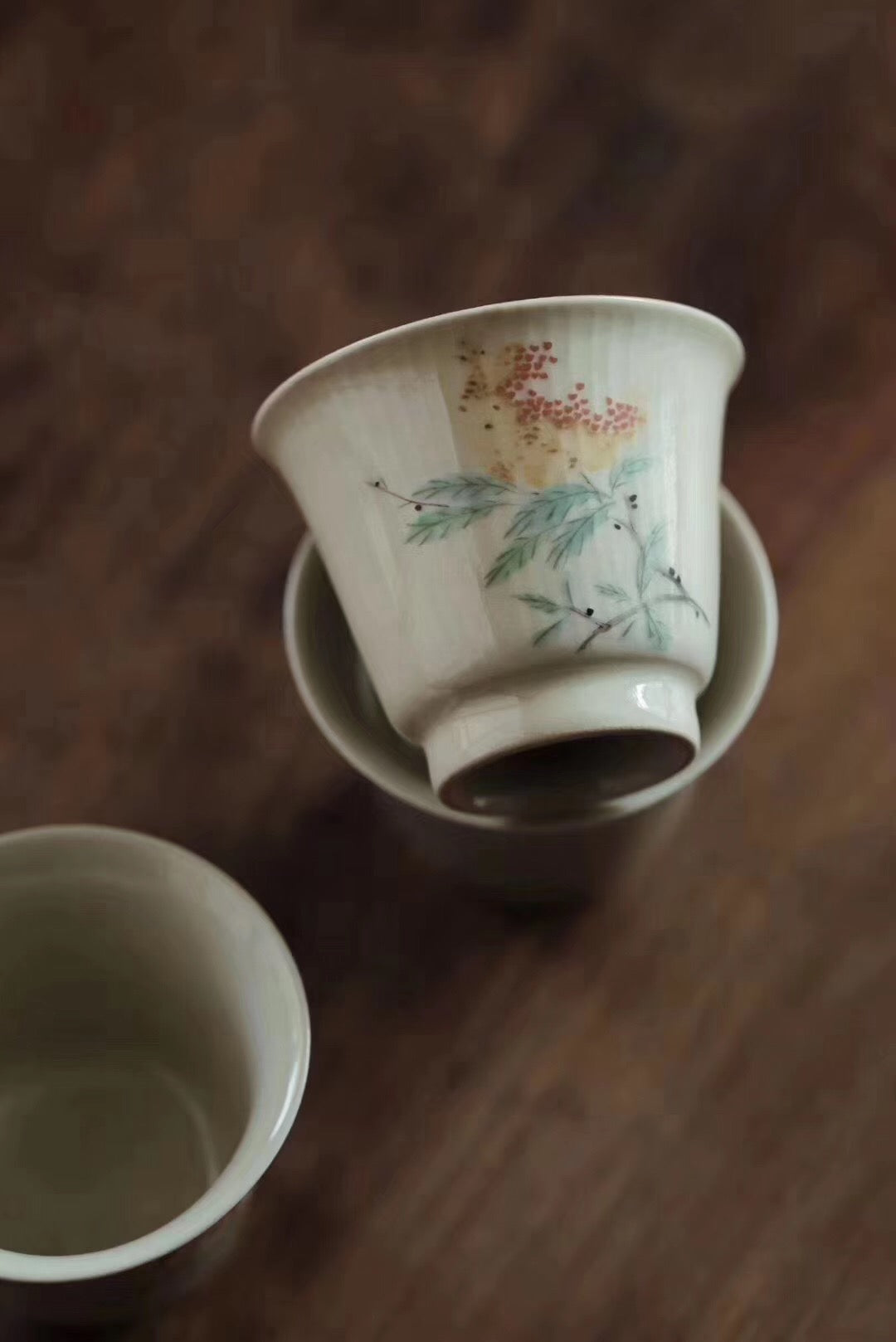 Chinese Painting Handmade Vintage Glaze Oolong Teacups|Best Ceramics