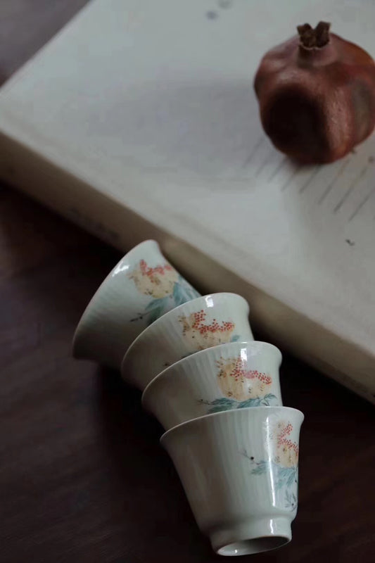 Chinese Painting Handmade Vintage Glaze Oolong Teacups|Best Ceramics