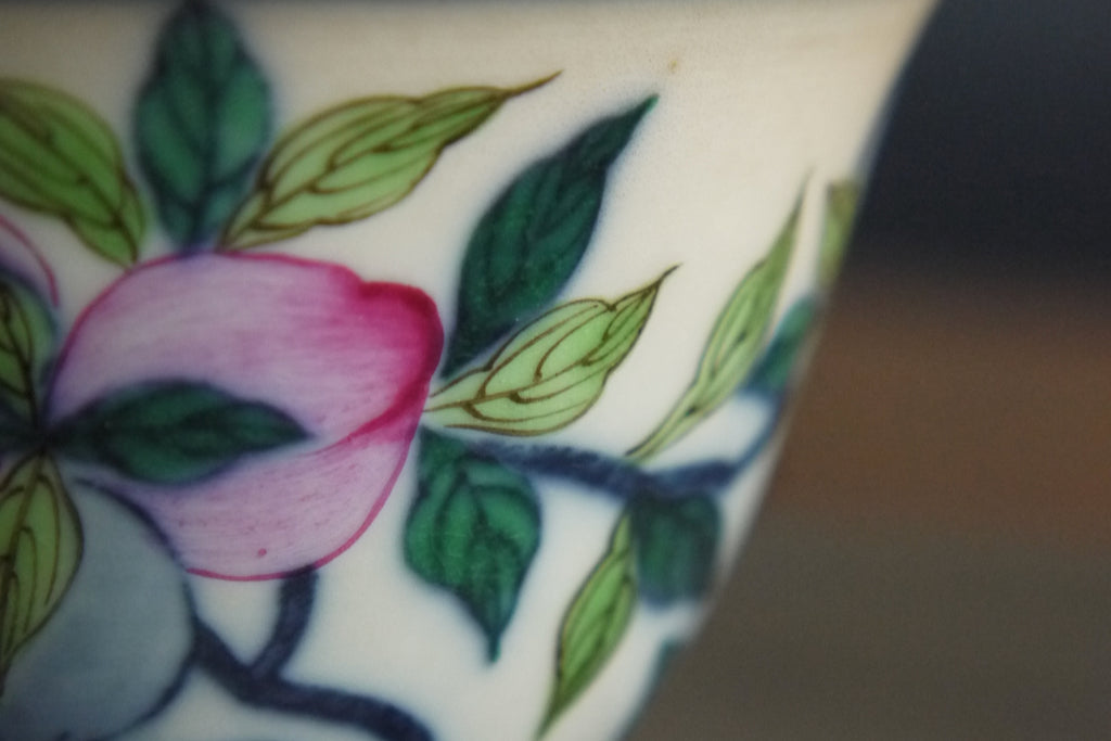 Wood-Firing Hand Painting Chinese Peach Gongfu Gaiwan |Best Ceramics