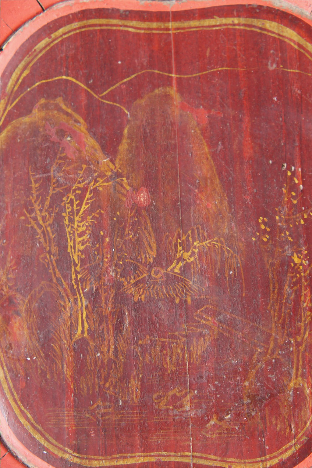 Antique Minnan Red Lacquer Tray