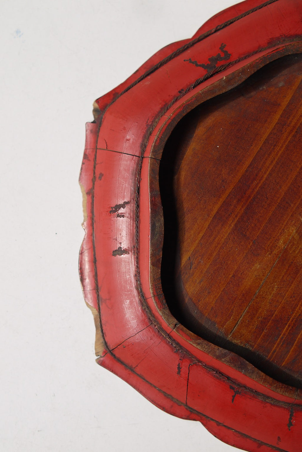 Antique Minnan Red Lacquer Tray
