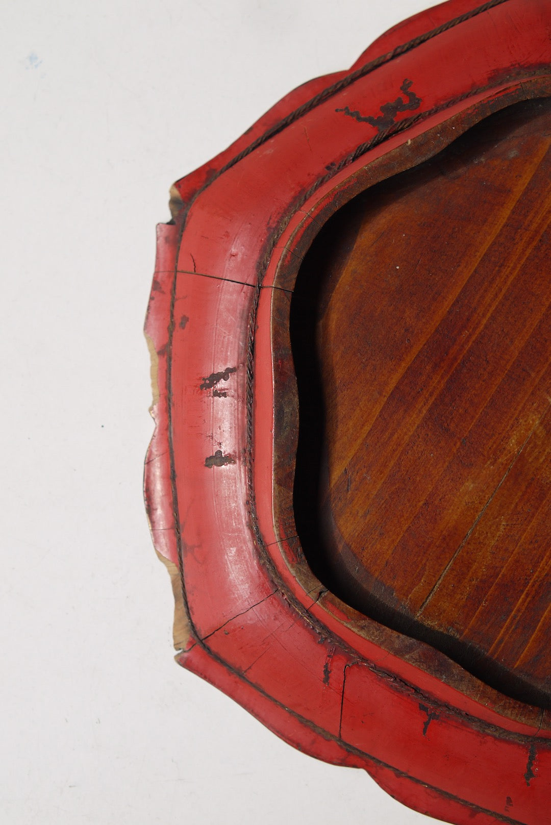 Antique Minnan Red Lacquer Tray