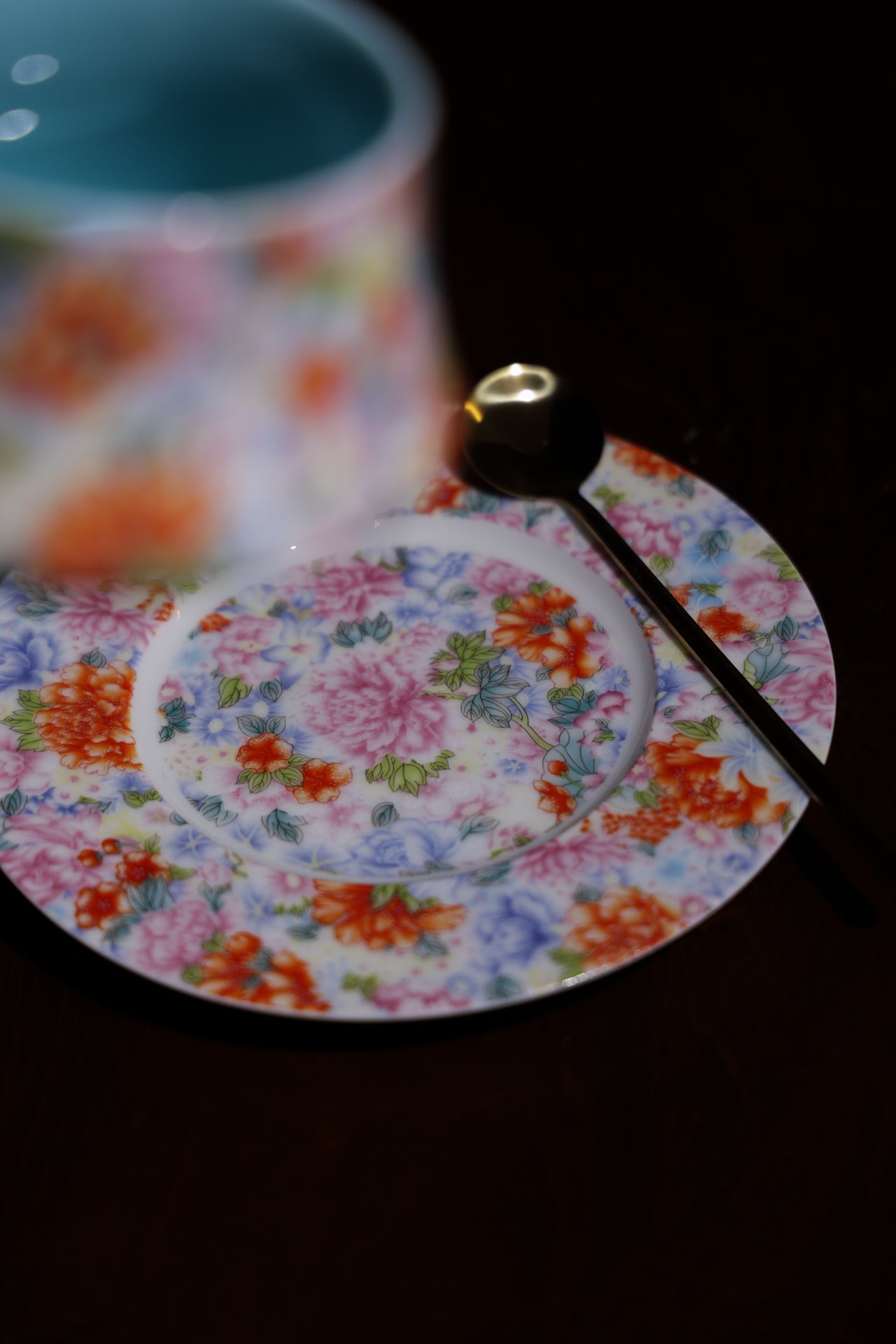 Artisan Floral Coffee Set Hand-Painted Ceramic Cup Saucer-Best Ceramics