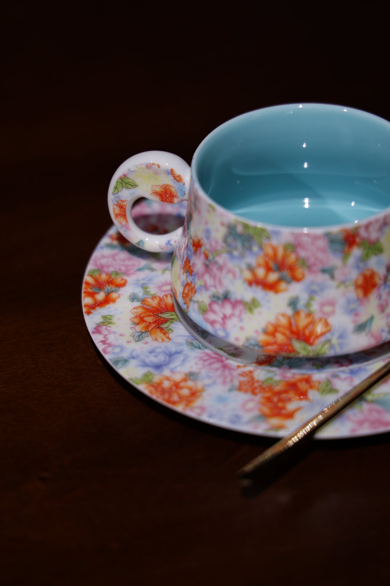 Artisan Floral Coffee Set Hand-Painted Ceramic Cup Saucer-Best Ceramics