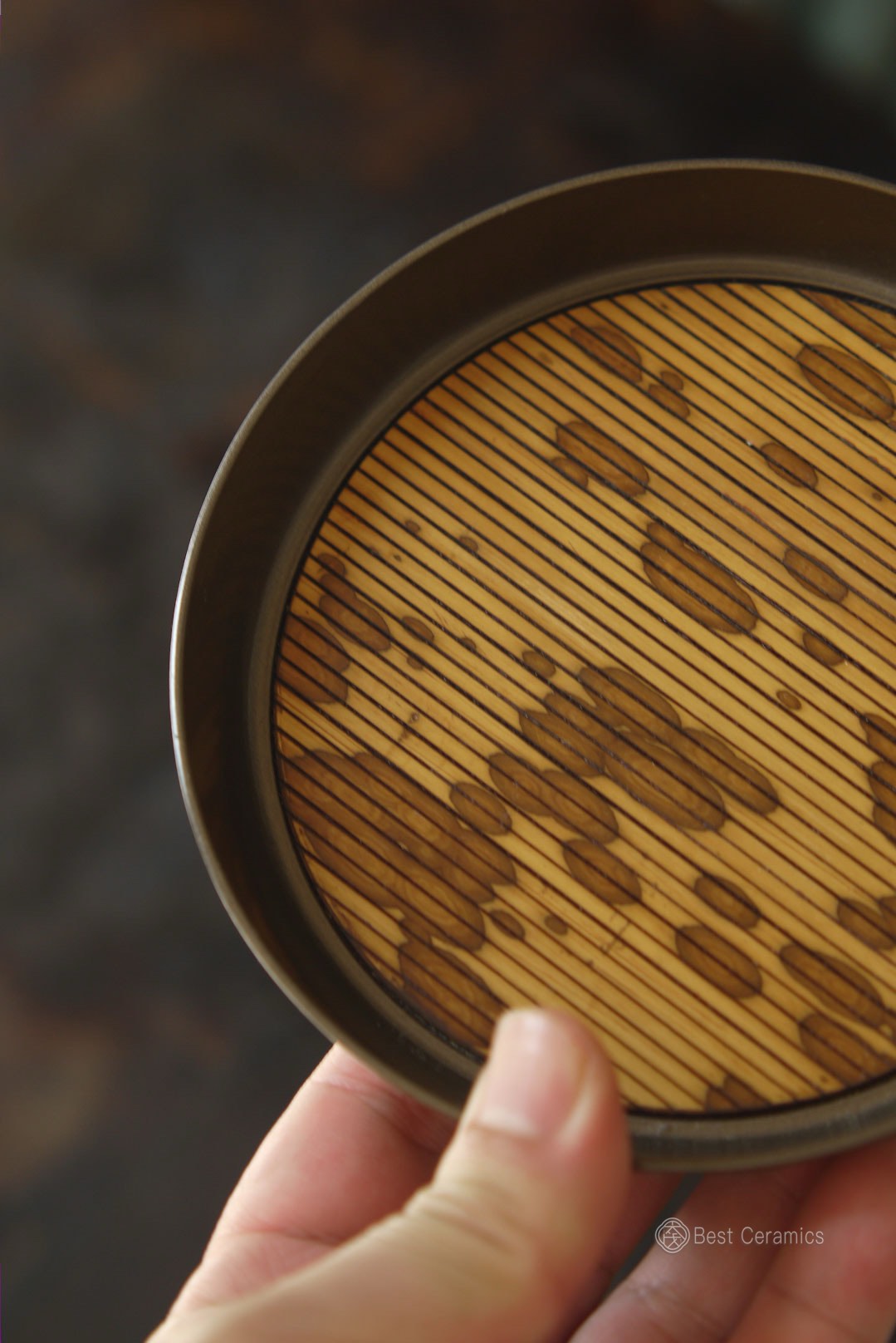 Best Ceramics-Handcrafted Bamboo Vintage Style Chaozhou Kungfu Pot Support