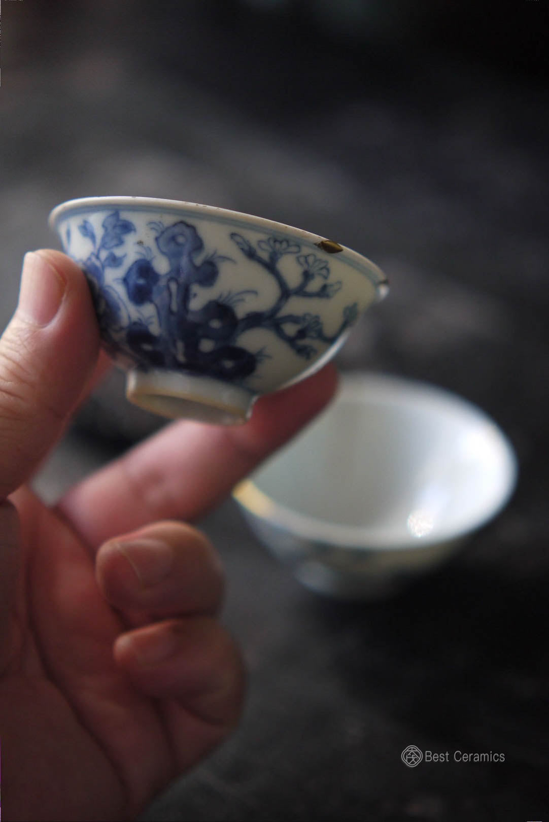 Jingdezhen Qinghua Kintsugi Wabi-sabi Style Kungfu Teacups|Best Ceramics