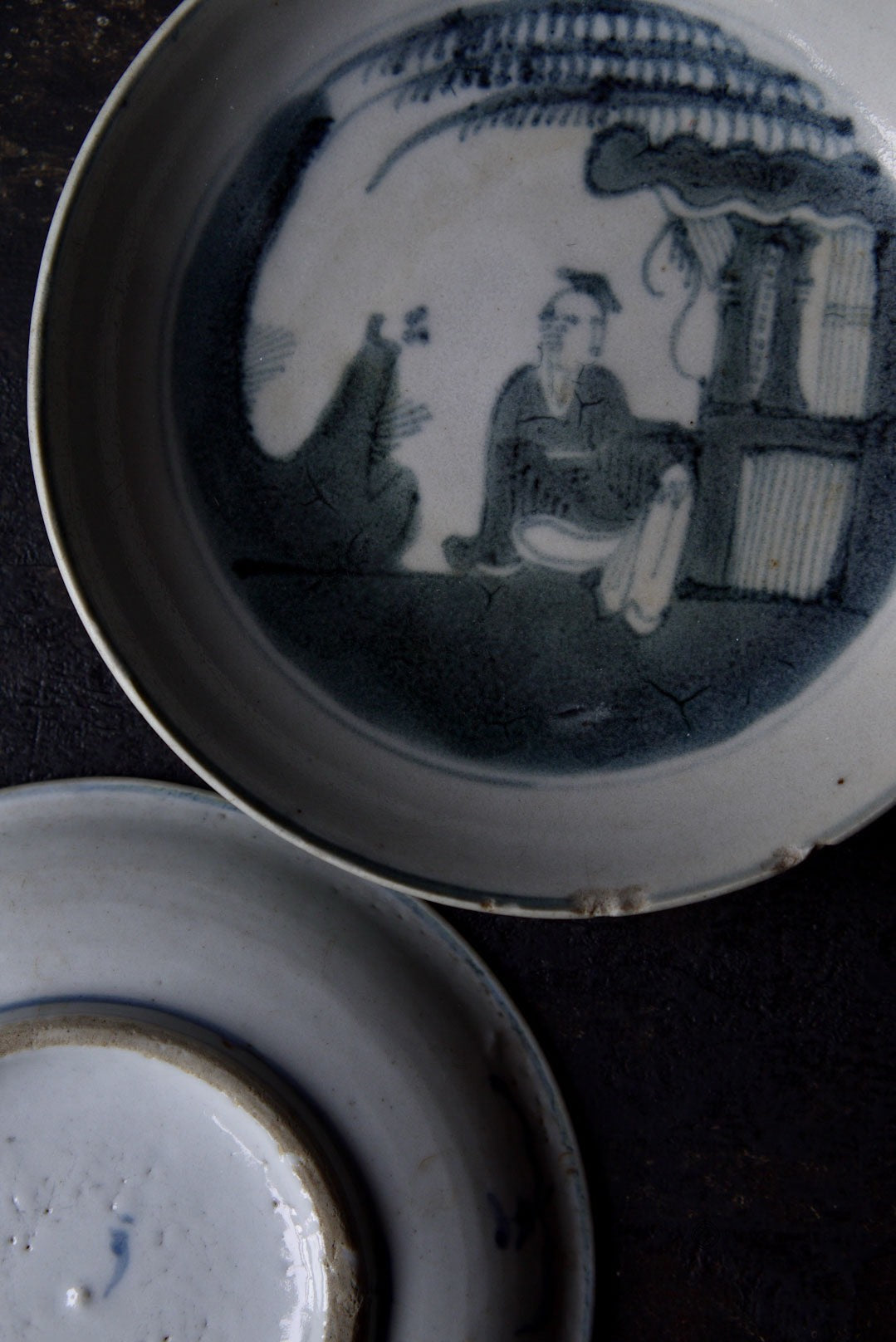 Qing-era Blue White Antique Dehua Porcelain Teapot Stand|Best Ceramics