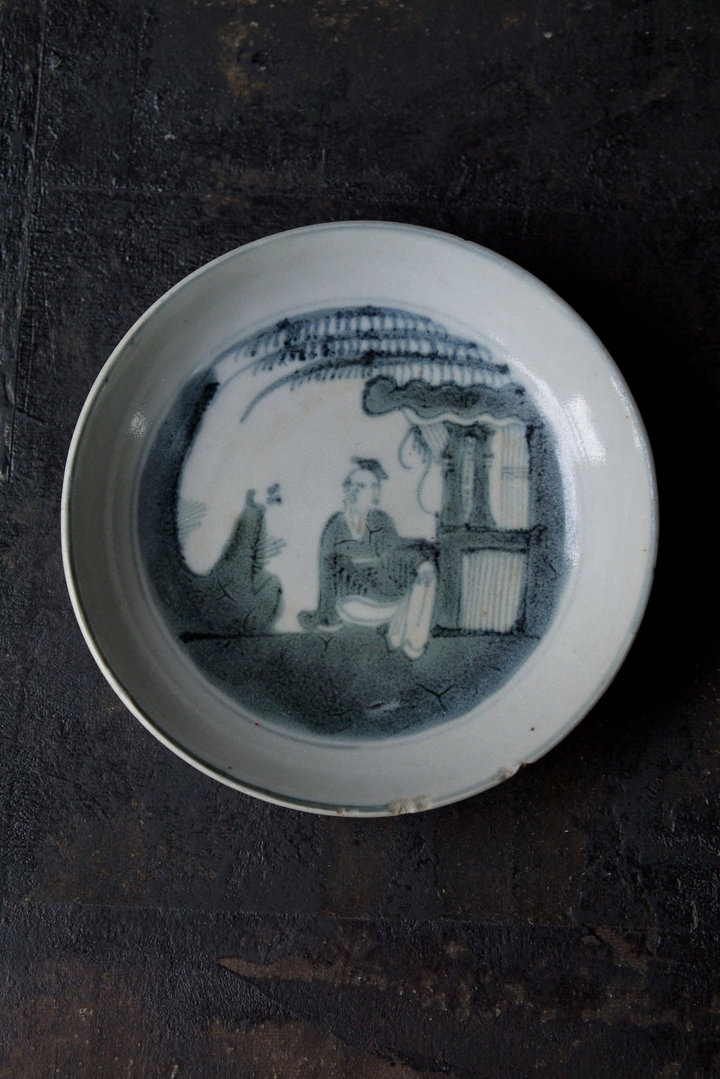 Qing-era Blue White Antique Dehua Porcelain Teapot Stand|Best Ceramics