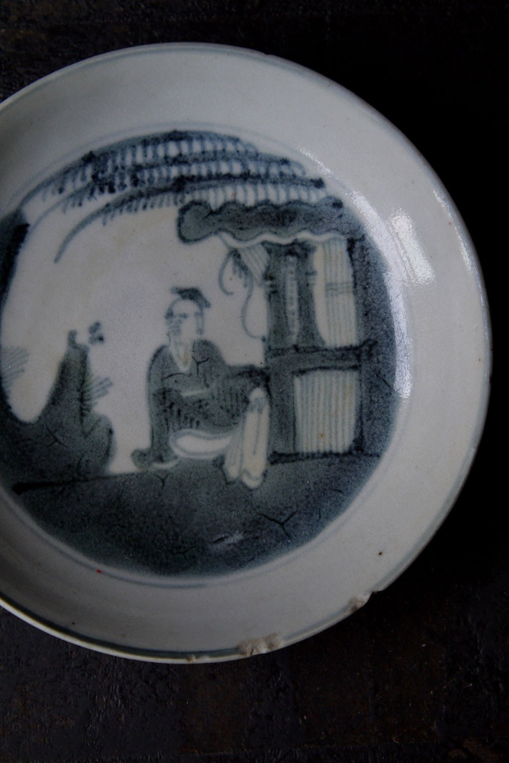 Qing-era Blue White Antique Dehua Porcelain Teapot Stand|Best Ceramics