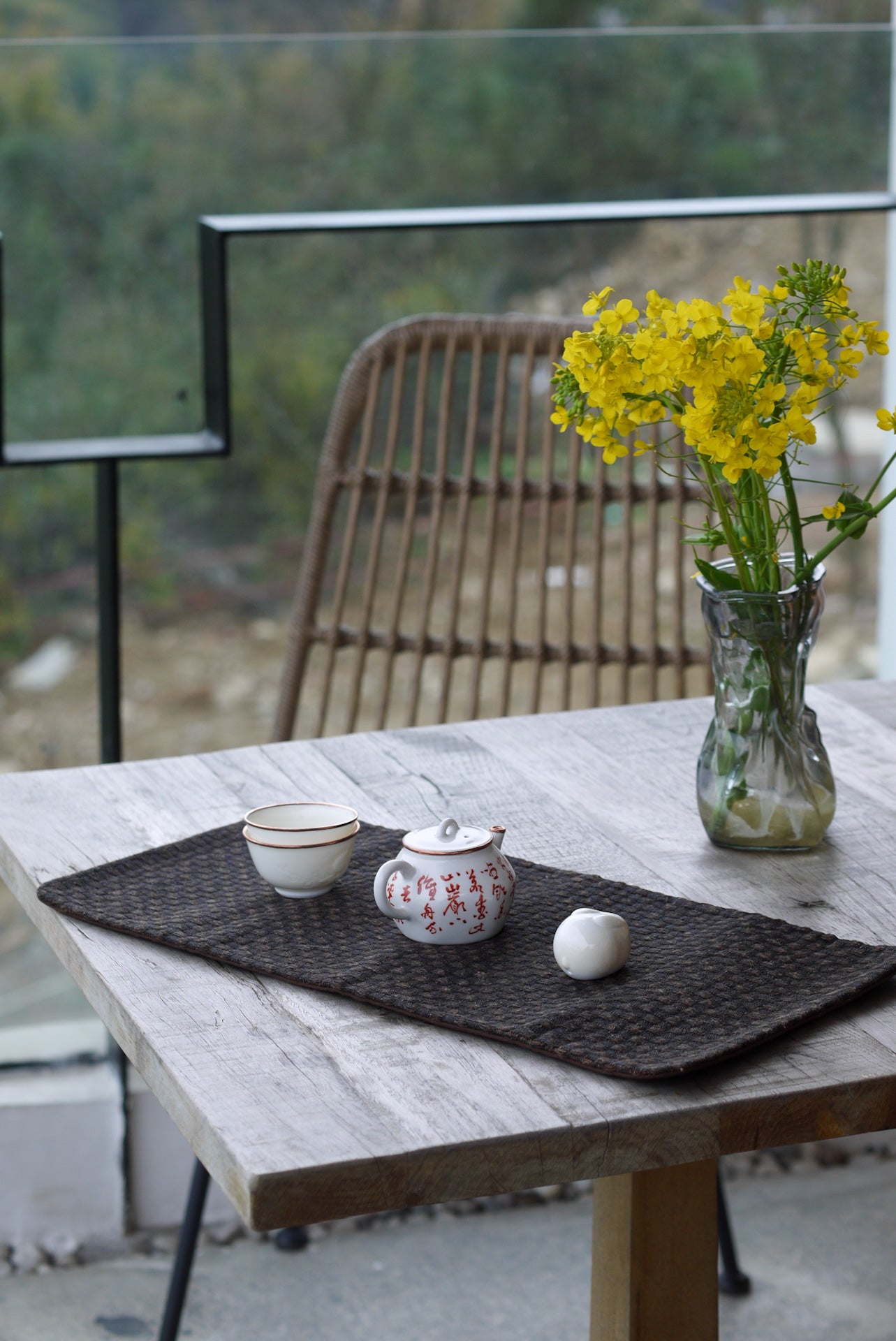 Handmade Wabisabi Silk Xiangyun Mat Tea Ceremony Cloth|Best Ceramics