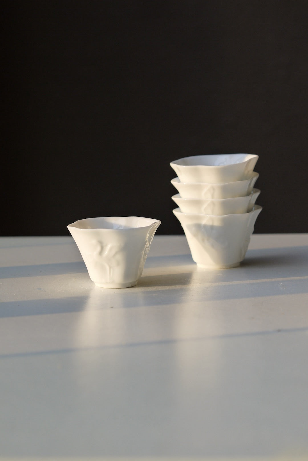 Ming Dynasty Dehua Porcelain Heritage Crane Relief Teacup|Best Ceramics