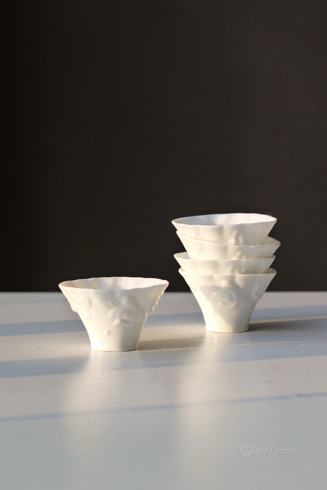 Ming Dynasty Dehua Porcelain Heritage Crane Relief Teacup|Best Ceramics