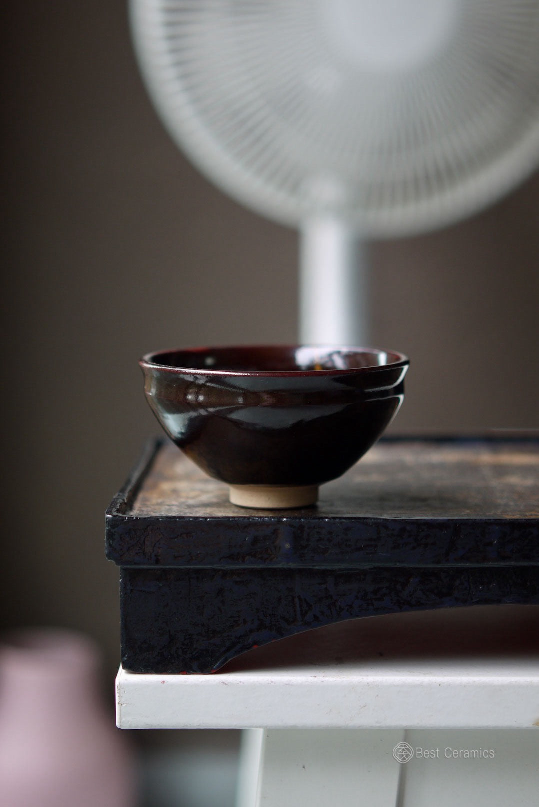 Tenmoku Leaf Artisan Tea Bowl