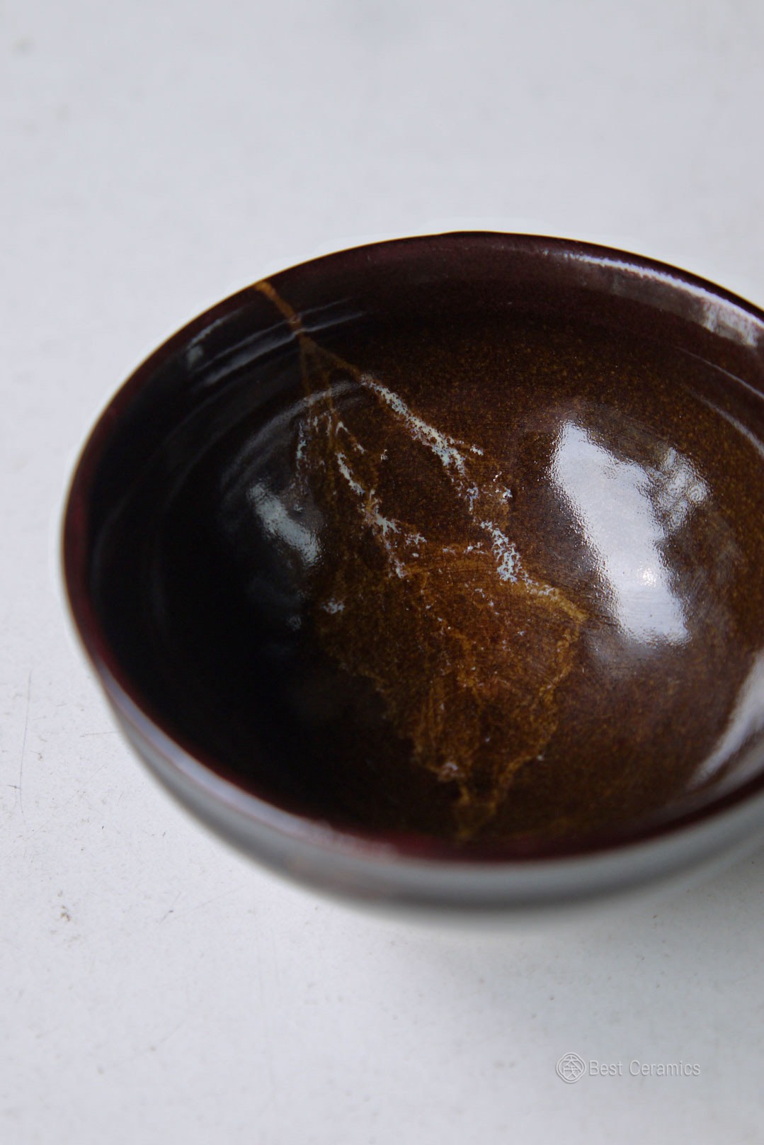 Tenmoku Leaf Artisan Tea Bowl