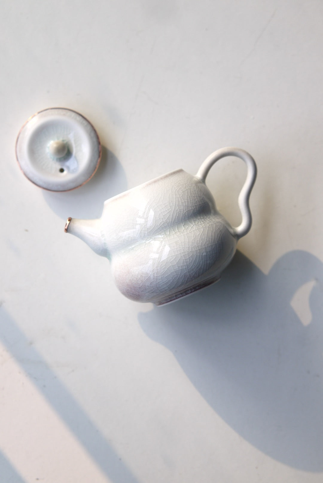 Lucky Wabisabi Artwork Dehua Porcelain Kungfu Teapot Uniqueness|BestCeramics