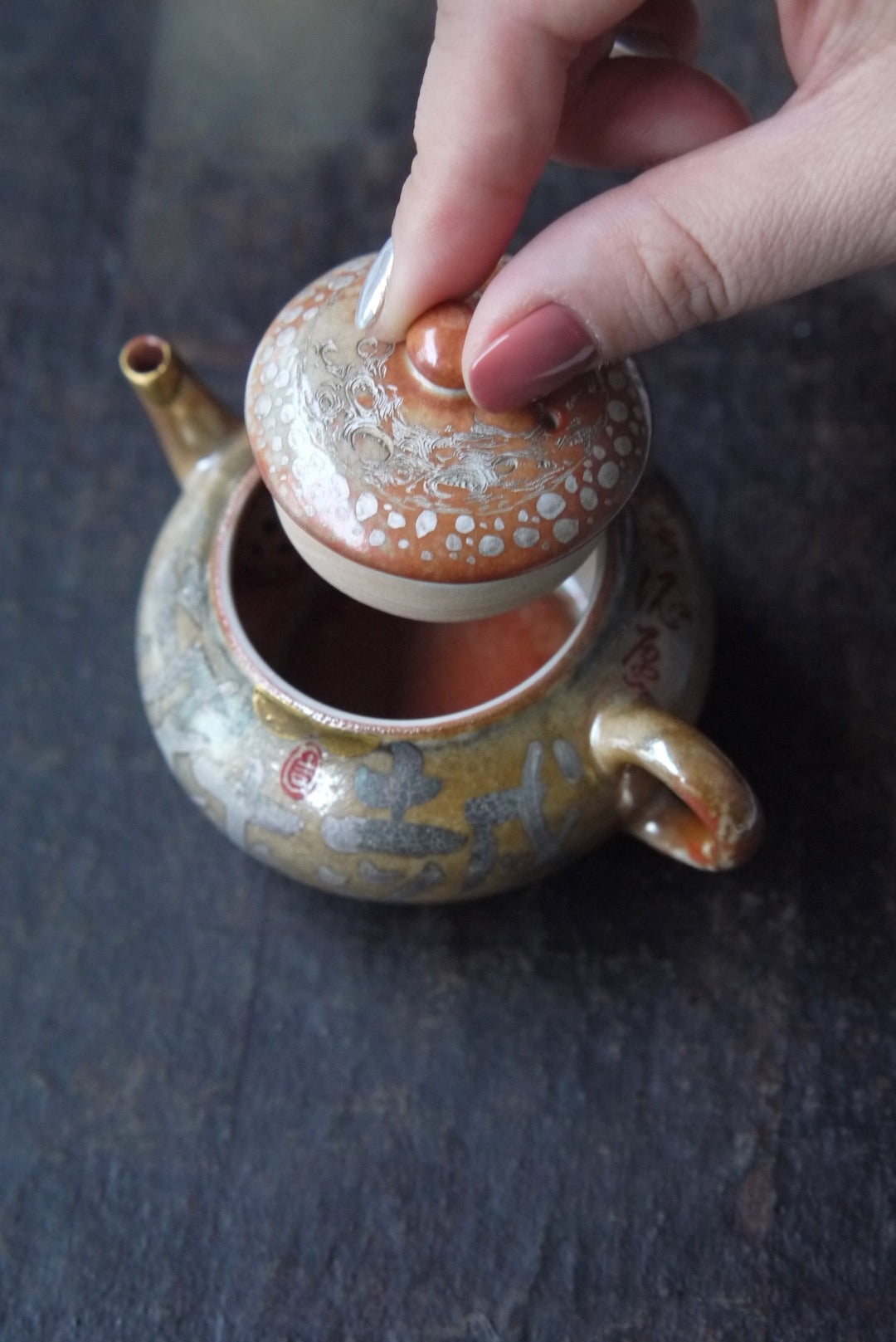 Silver Chinese Character Style Tiny Dehua Porcelain Gongfu Teapot |Best Ceraimcs