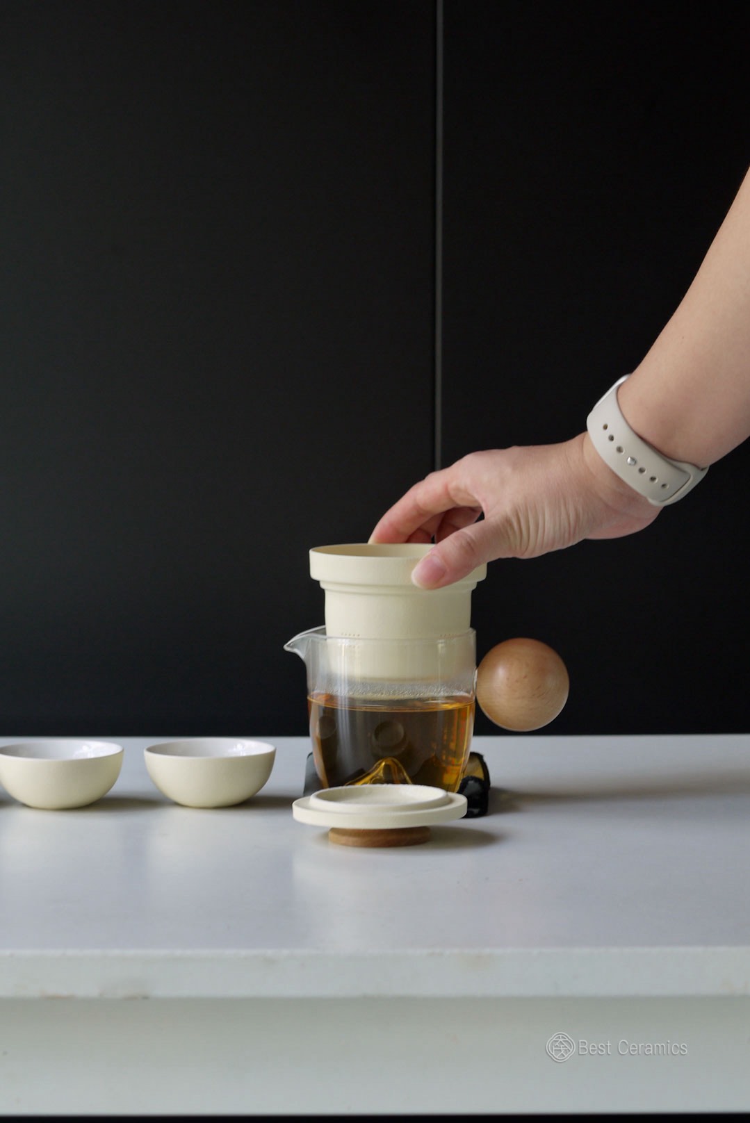 Wooden Handle Travel Tea System