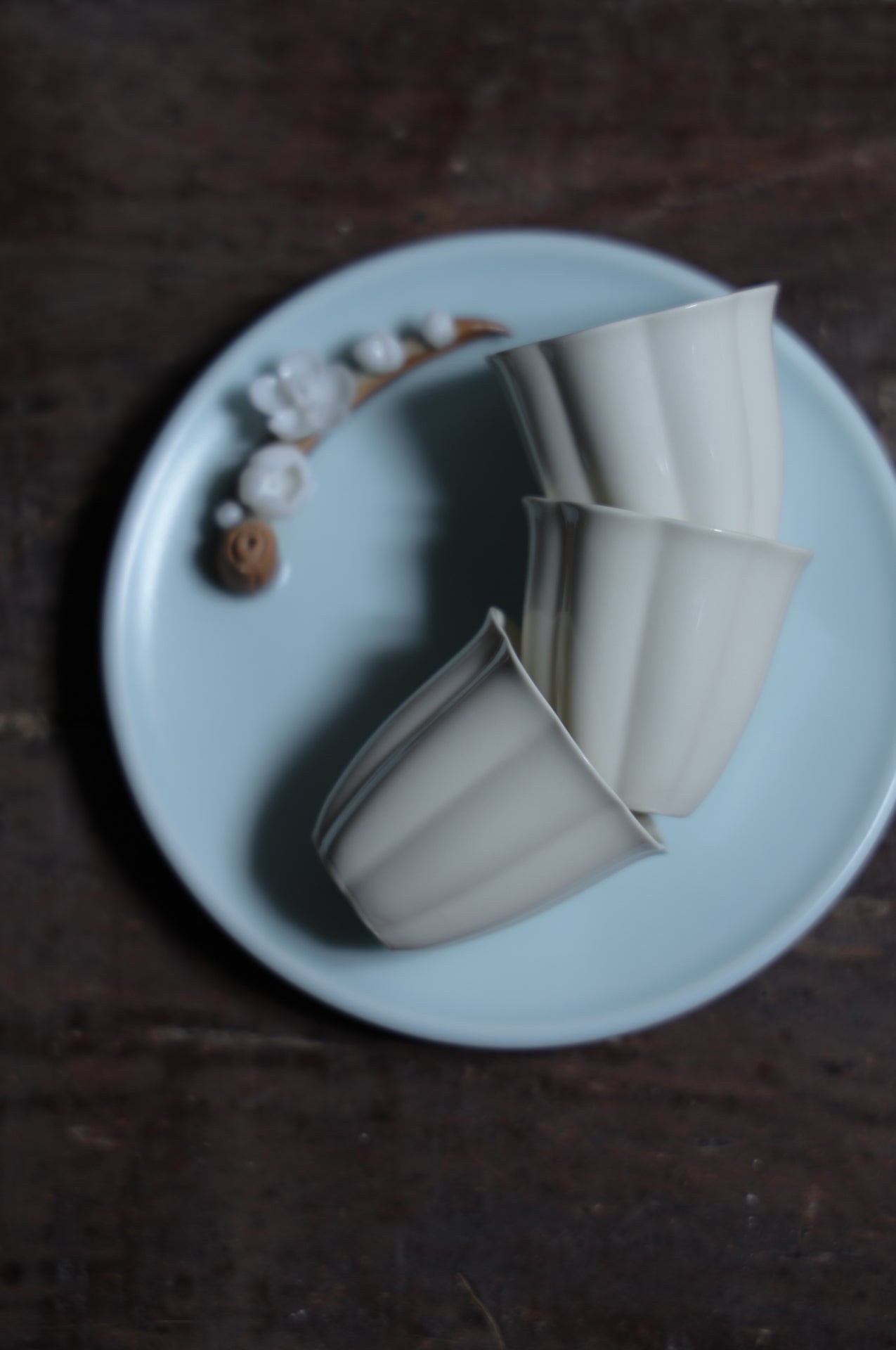 Vintage Wood-fired Teacups With Flower Shape Style Cups|Best Ceramics