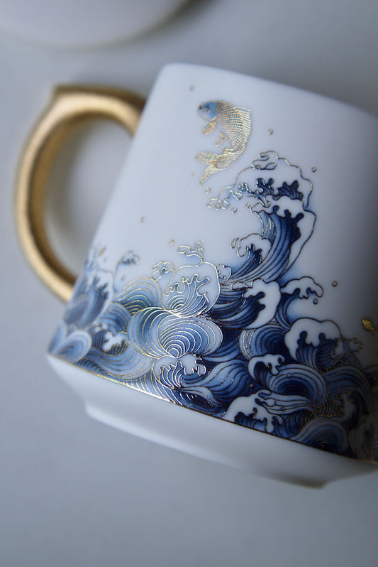 Gorgeous Morden Dehua Jade Blanc De Chine Porcelain Tea Cup Mug|Best Ceramics