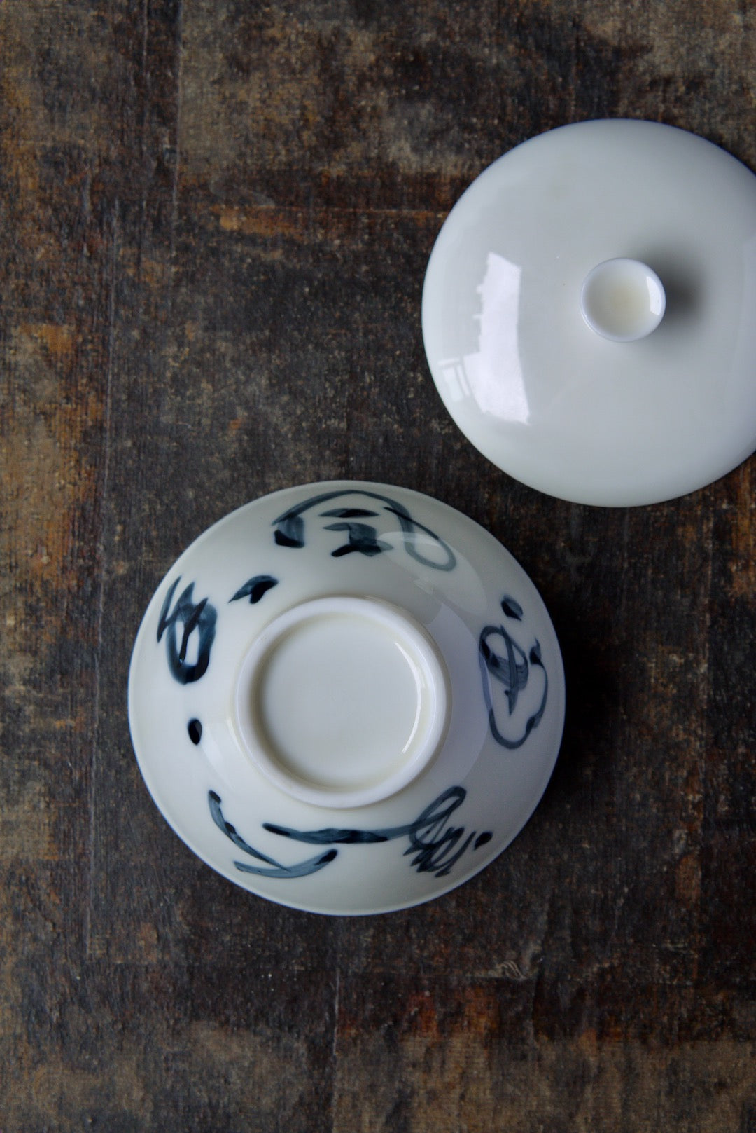 Elegant Hand write Chinese Character Poem Dehua Porcelain Gaiwan|Best Ceramics