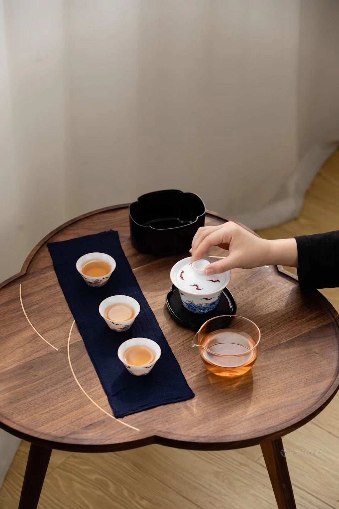 Travel Friendly Dehua Porcelain Chinese Gongfu Gaiwan Teaset|Best Ceramics