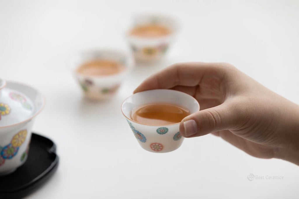 Travel Friendly Dehua Porcelain Chinese Gongfu Gaiwan Teaset|Best Ceramics