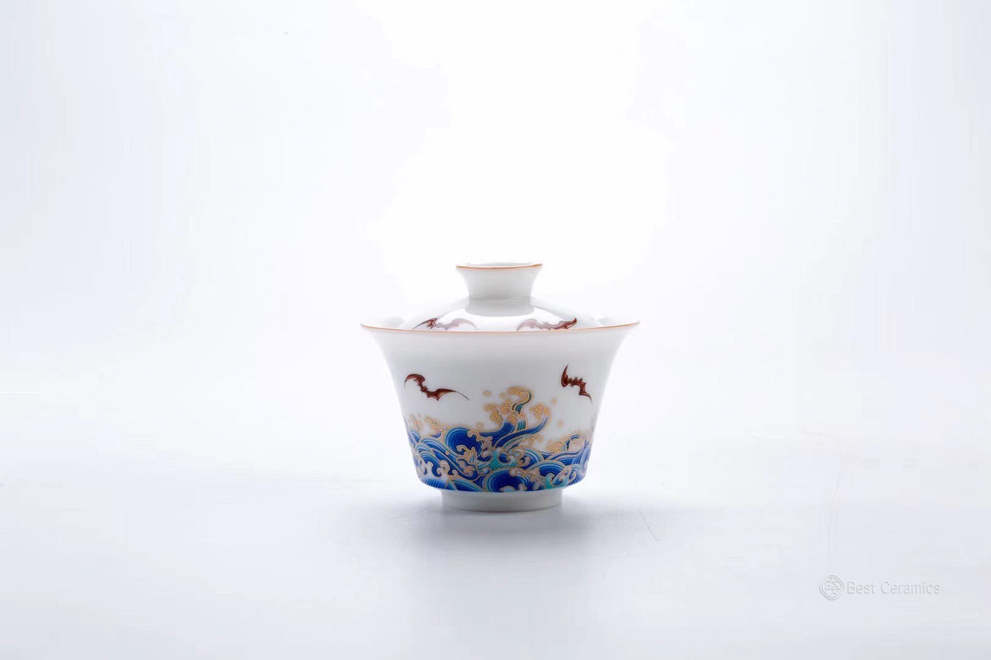 Travel Friendly Dehua Porcelain Chinese Gongfu Gaiwan Teaset|Best Ceramics