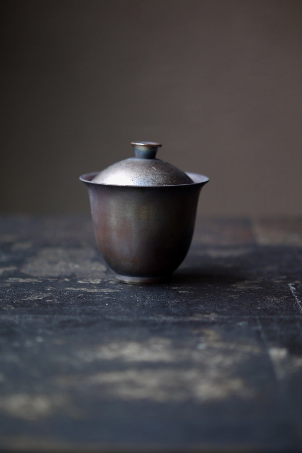 Rustic Elegance Woodfired Ceramic Kungfu Black Tea Gaiwan|Best Ceramics