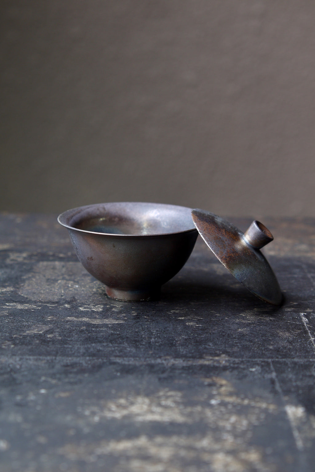 Rustic Elegance Woodfired Ceramic Kungfu Black Tea Gaiwan|Best Ceramics