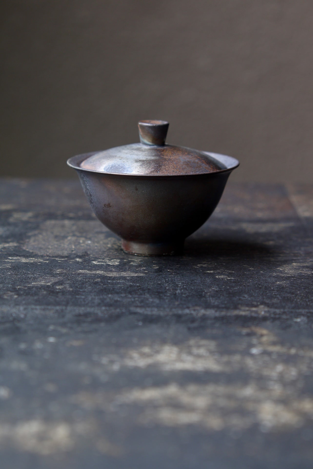 Rustic Elegance Woodfired Ceramic Kungfu Black Tea Gaiwan|Best Ceramics