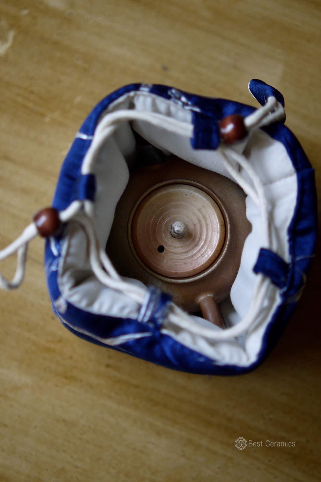 Handmade Blue Fabric Teaware Teapot Gaiwan Travel Bag|Best Ceramics