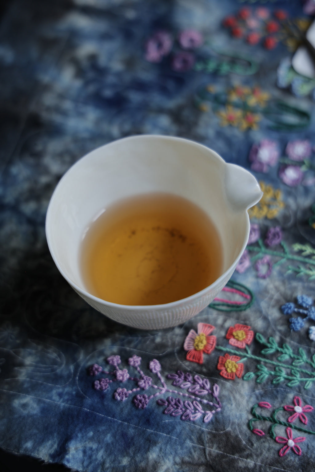 Ribbed Dehua Jade Fairness Cup