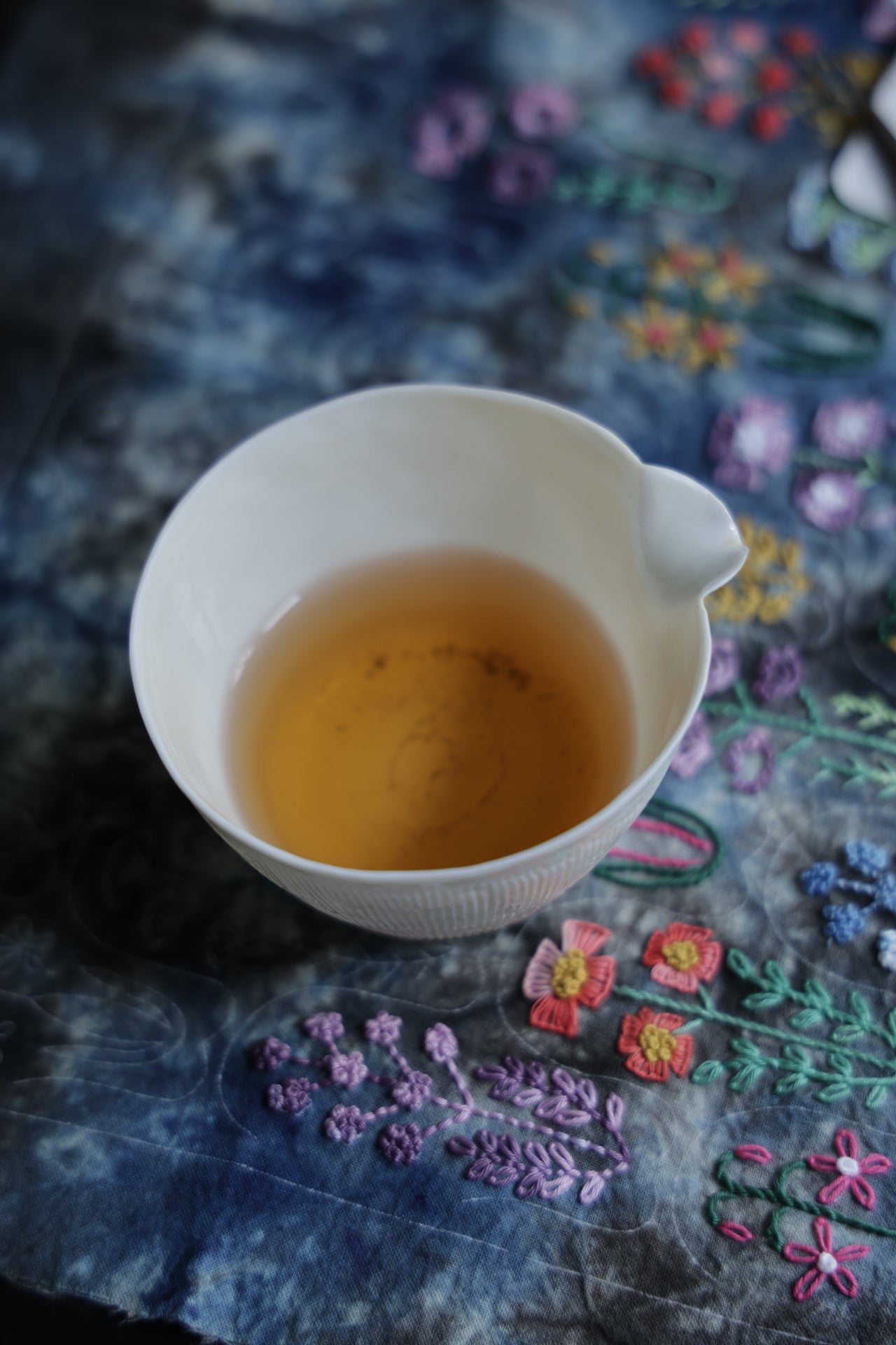 Ribbed Dehua Jade Fairness Cup