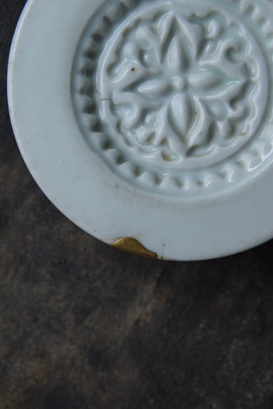 Kintsugi Repaired Wabisabi Vintage Dehua Porcelain Pot Support-Best Ceramics
